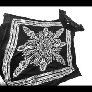 Black Bandana like Sleeveless Top